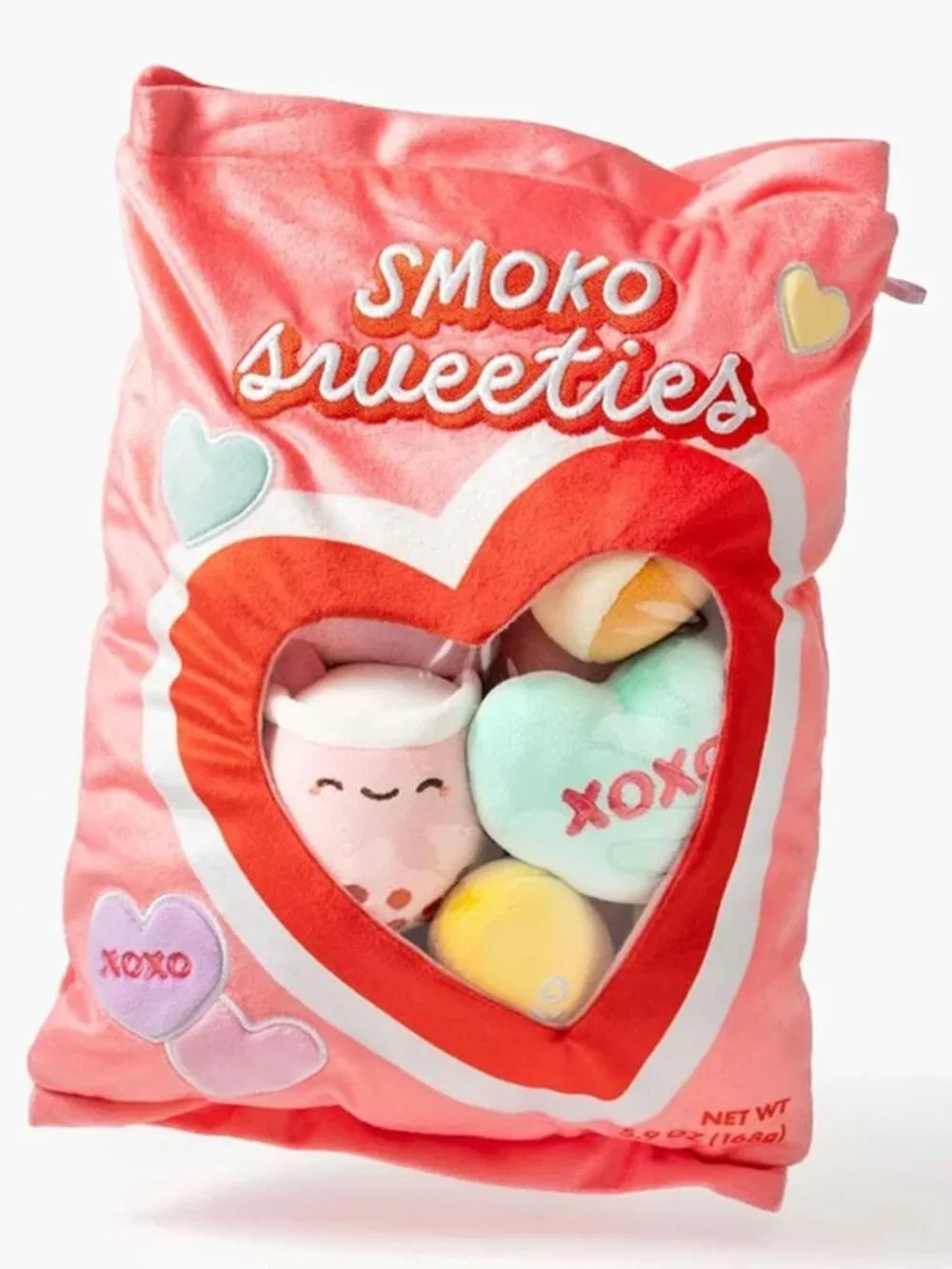 Smoko Sweeties Plush Bag 9pc Removable Plush Set Valetines Brand NWT